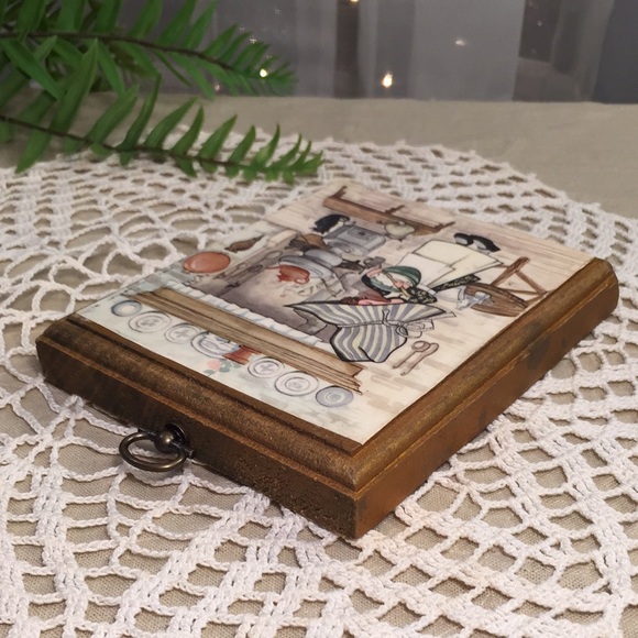 Vintage Prairie Kitchen With Cats Wooden Plaque Cottagecore - Picture 9 of 12